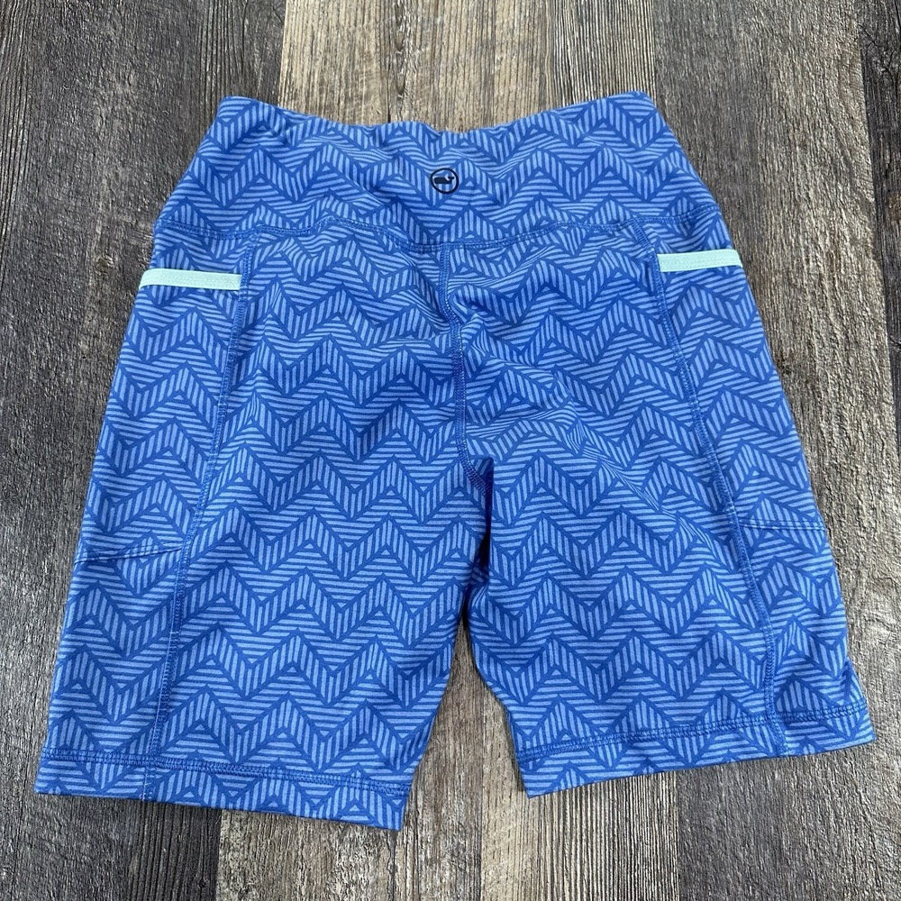 Vineyard Vines Women's Blue Spandex Performance Shorts Tights Bike Yoga Run Sz S - Picture 9 of 14